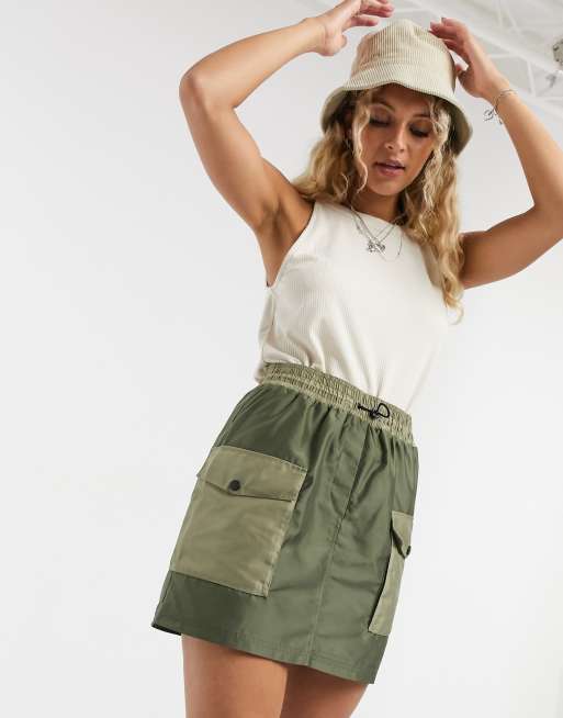 Utility skirt outlet knee length