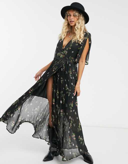 Black maxi cheap tea dress