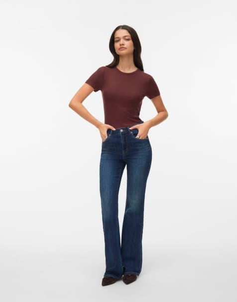 Vero Moda vaqueros de denim azul oscuro - view 1