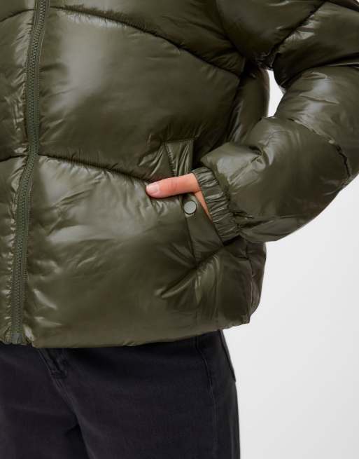 Vero Moda vatteret jakke i grape leaf, 4 af 5