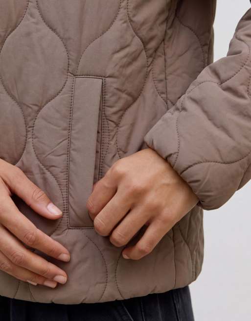 Vero Moda vatteret jakke i valnød, 4 af 6