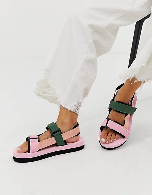 Vero Moda velcro strap platform sandals | ASOS