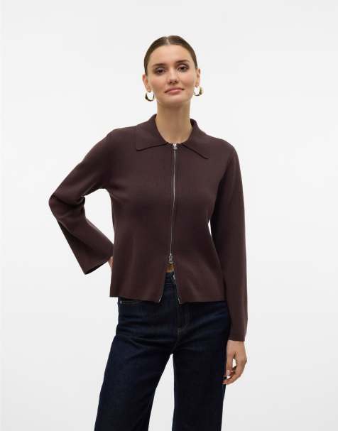 Vero Moda - Vest in chocoladebruin - view 1
