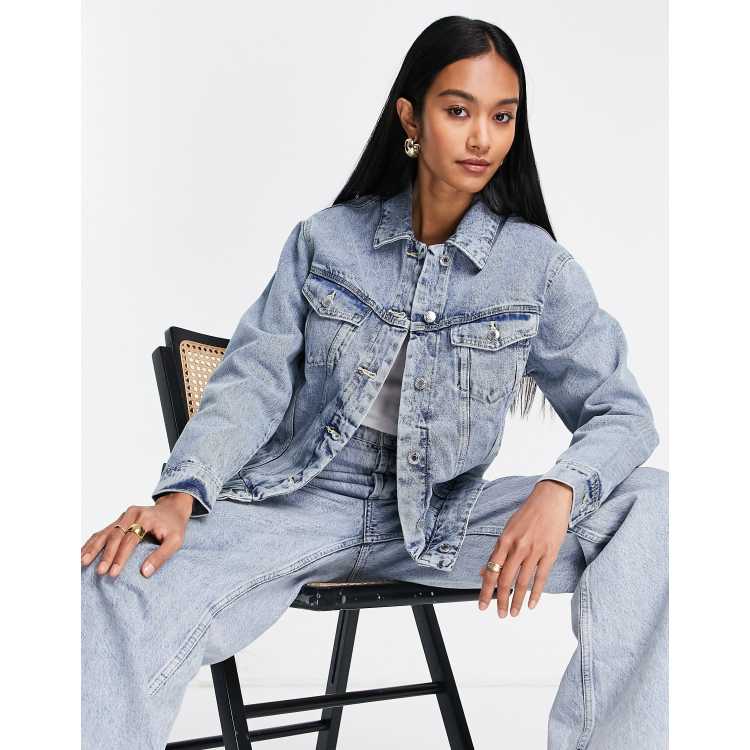 Vero Moda Veste en jean Bleu clair