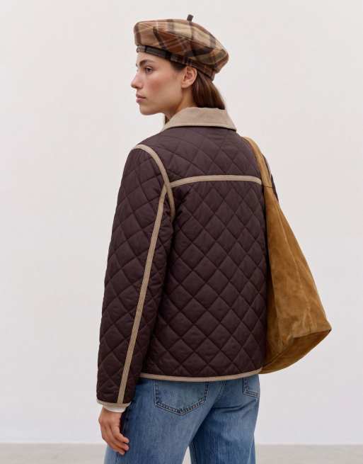 Vero Moda veste matelassée chocolat, 2 de 5