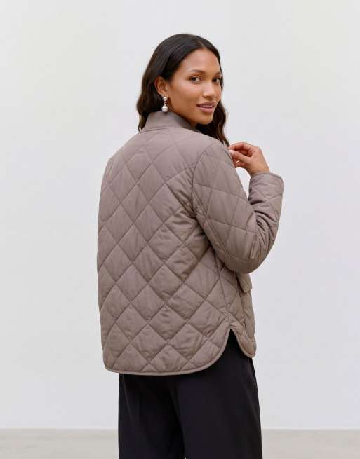 Vero Moda veste matelassée en fossil, 2 de 6