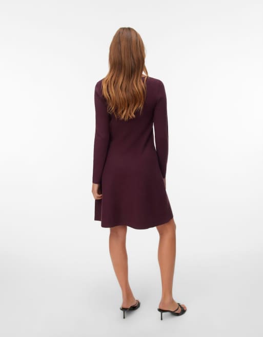 Vero Moda vestido de punto en winetasting, 2 de 5