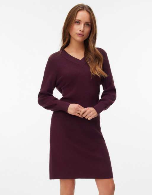 Vero Moda vestido de punto en winetasting, 3 de 5