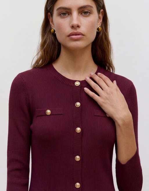 Vero Moda vestito bordeaux, 4 di 5