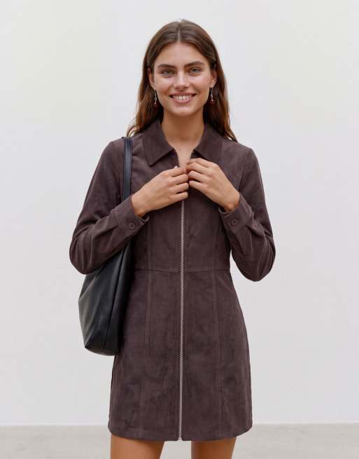 Vero Moda vestito camicia in chocolate torte, 3 di 6
