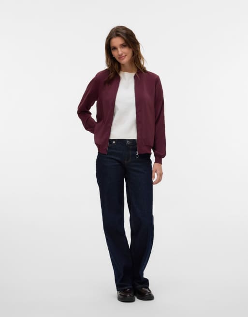 Vero Moda – Vinröd bomberjacka, 3 av 6