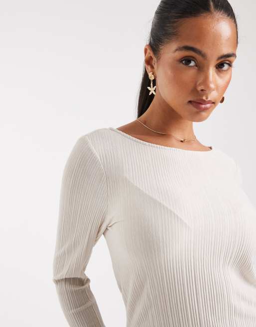 Vero Moda – Vit maxiklänning i jersey med textur, 4 av 4