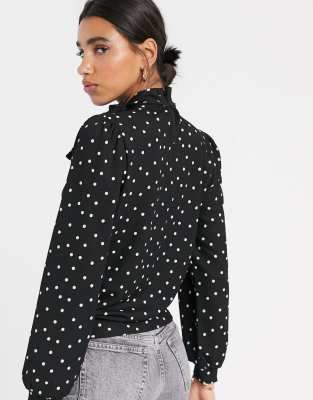 vero moda polka dot top