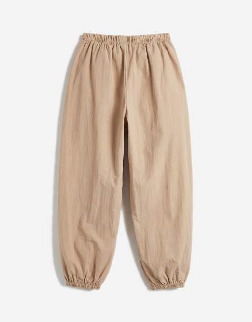 Vero Moda - Volumineuze broek met ballonpijpen en elastische taille in beige, 7 van 7