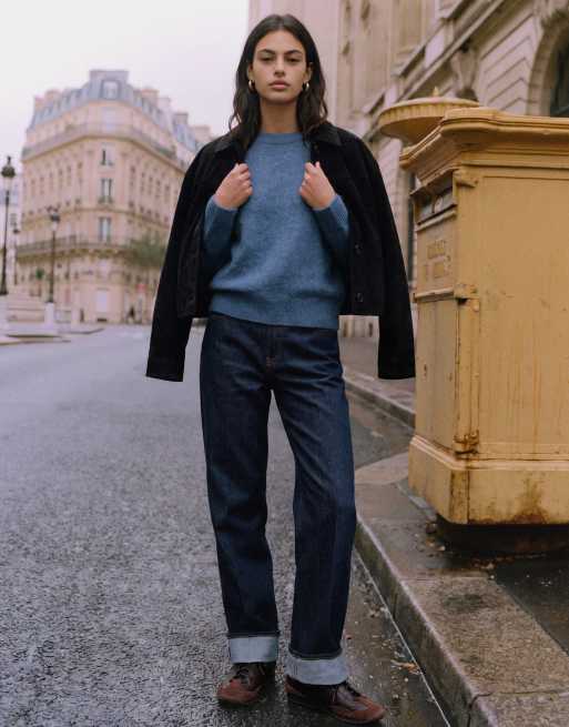 Vero Moda weicher Pullover mit Rundhalsausschnitt in Hellblau, 2 von 5