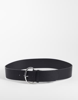 Vero Moda Wide Belt In Black