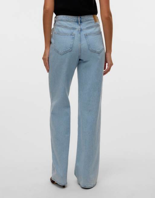 Vero Moda Wide-fit jeans in light blue denim, 2 of 7
