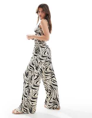 VERO MODA WIDE LEG JERSEY PANTS