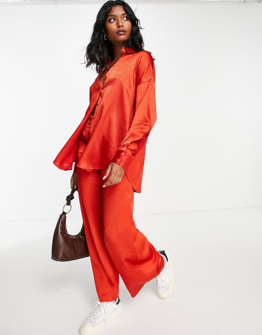 Red trouser 2024 co ord