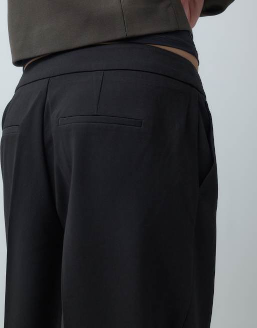 Vero Moda wide leg tailored pant co-ord in black, 5 of 5
