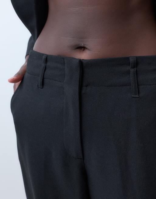 Vero Moda wide leg tailored trousers co-ord in black, 3 of 5