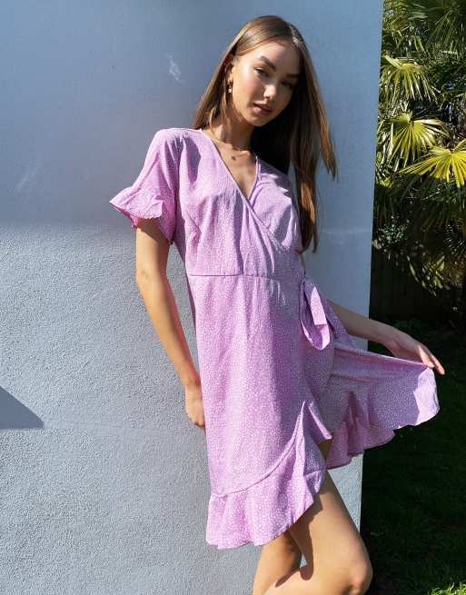 Lilac shop frill dress