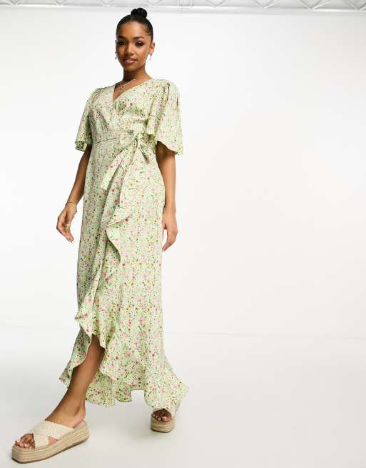 Vero moda 2024 green floral dress