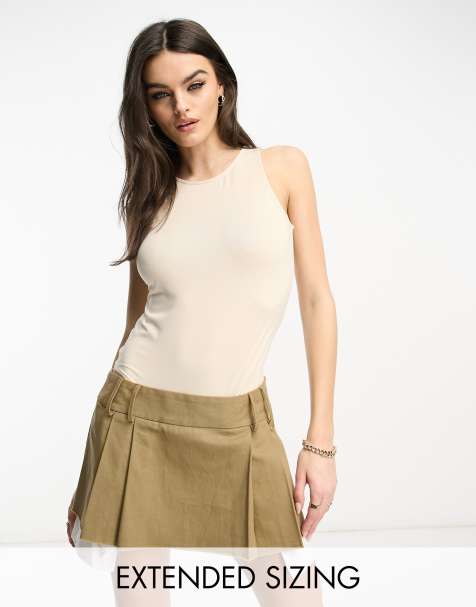 Vero Moda X Joann Van Den Herik sleeveless bodysuit in stone
