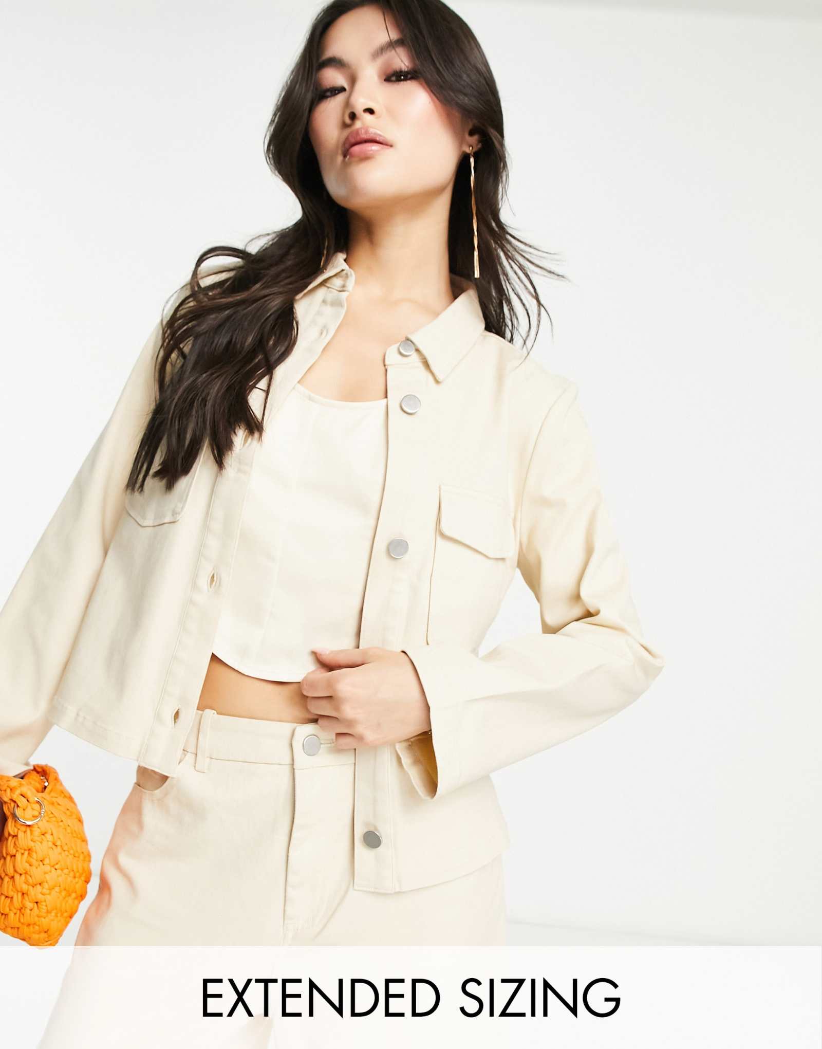 Универсальная укороченная куртка Vero Moda X Joann Van Den Herik из камня - часть комплекта