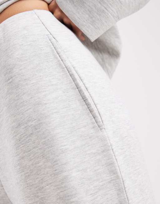 Vero Moda - Zachte joggingbroek met wijde pijpen in gemêleerd grijs, 5 van 5
