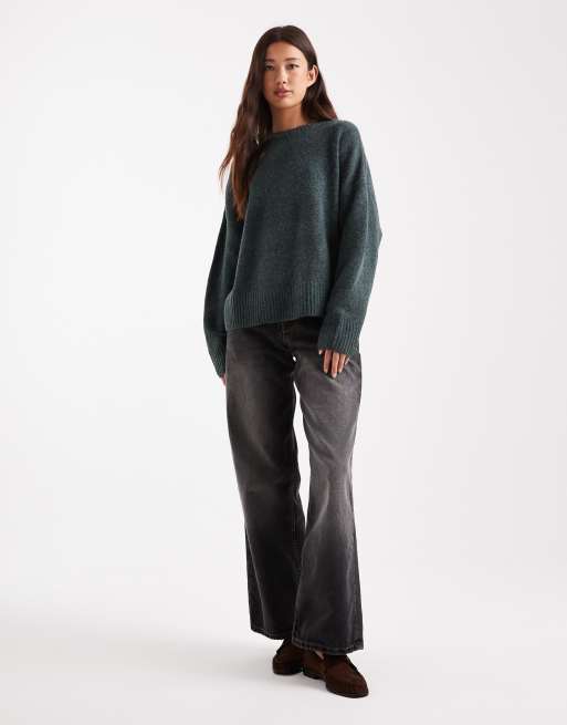 Vero Moda - Zachte trui met ronde hals in balsam groen, 2 van 4