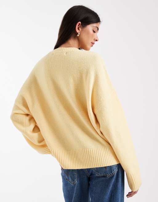 Vero Moda - Zachte trui met ronde hals in goudgeel, 3 van 4