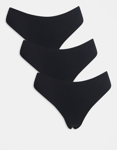 Vero Moda – Zestaw 3 par czarnych koronkowych fig - view 1