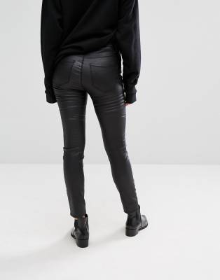 vero moda coated jeans