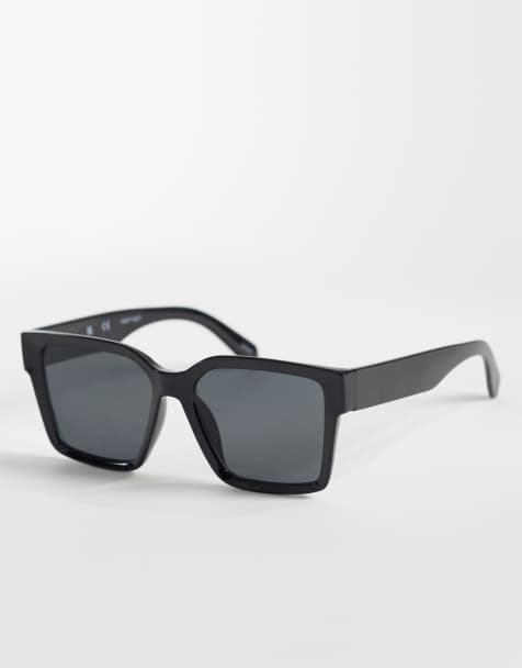 Vero Moda - Zonnebril met vierkant montuur in zwart - view 1