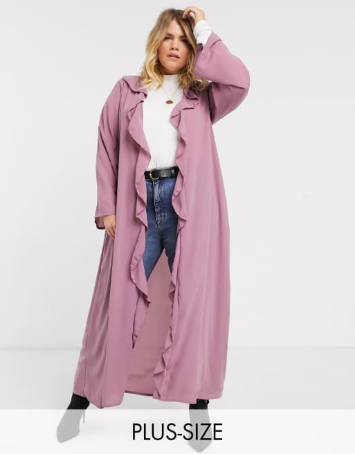 Purple hot sale duster jacket