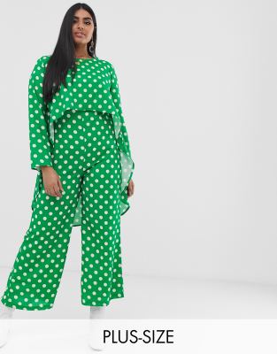 polka dot jumpsuit long sleeve