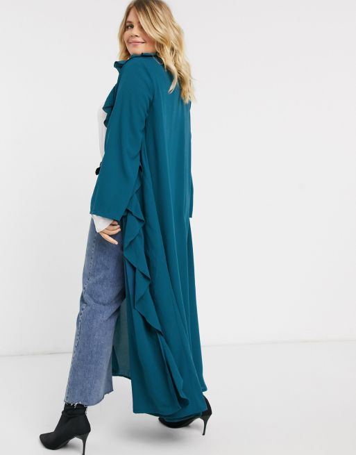 Long chiffon 2025 duster coat