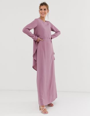 asos dusty purple dress