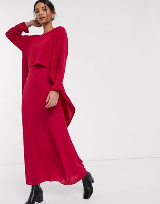Verona maxi dress with draped layer | ASOS