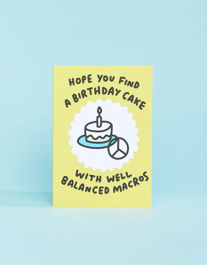 Veronica Dearly balanced macros birthday card-Multi