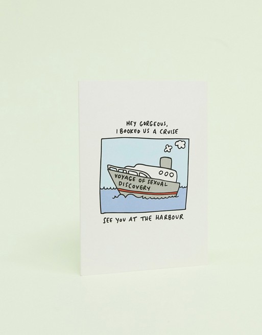 Veronica Dearly I booked us a cruise valentines card