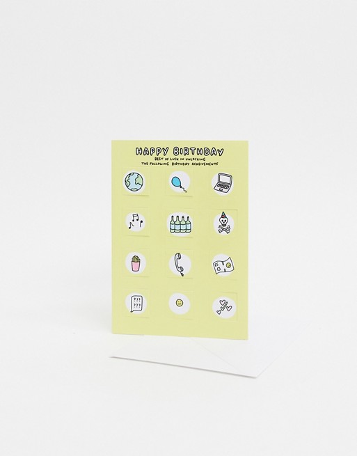 Veronica Dearly unlock achievements birthday card