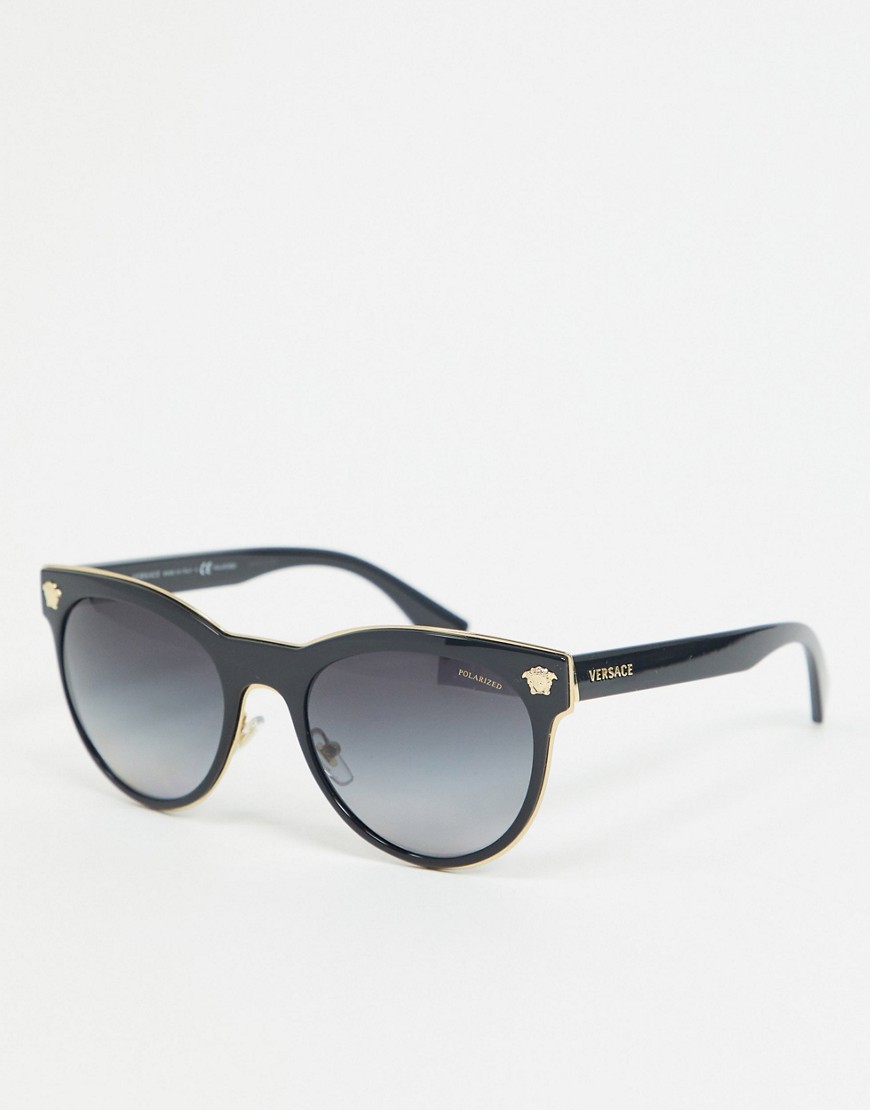 Versace - 0VE2198 - Ronde zonnebril-Zwart