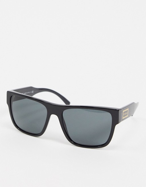 Versace 0VE4379 square sunglasses in black