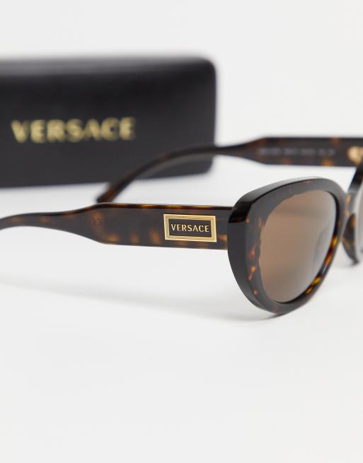 Versace - Cat eye dameszonnebril in bruin, 3 van 4