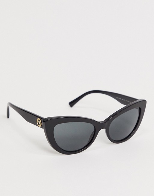Versace cats eye sunglasses in black 0VE4388