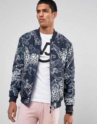 Versace Jeans Bomber Jacket In Tiger Print | ASOS