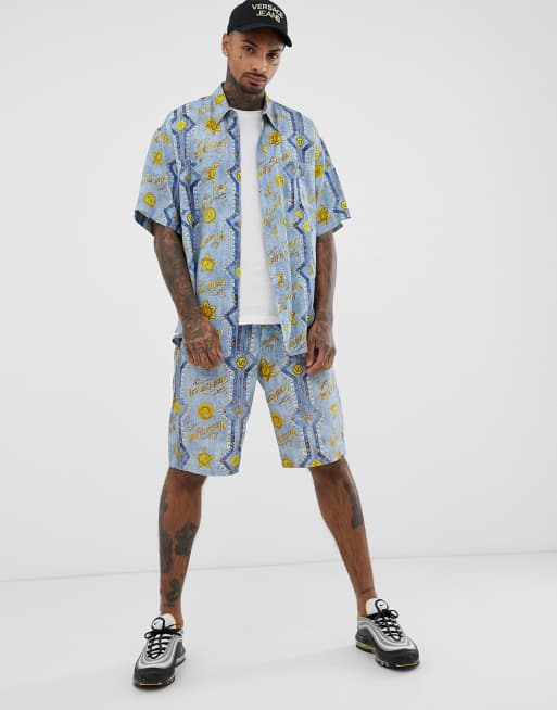 Versace shorts and t on sale shirt