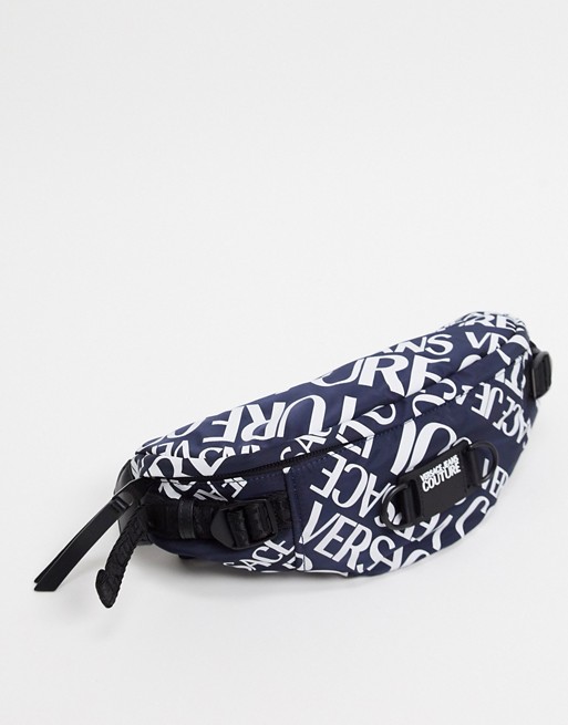 Versace Jeans Couture all over logo bum bag